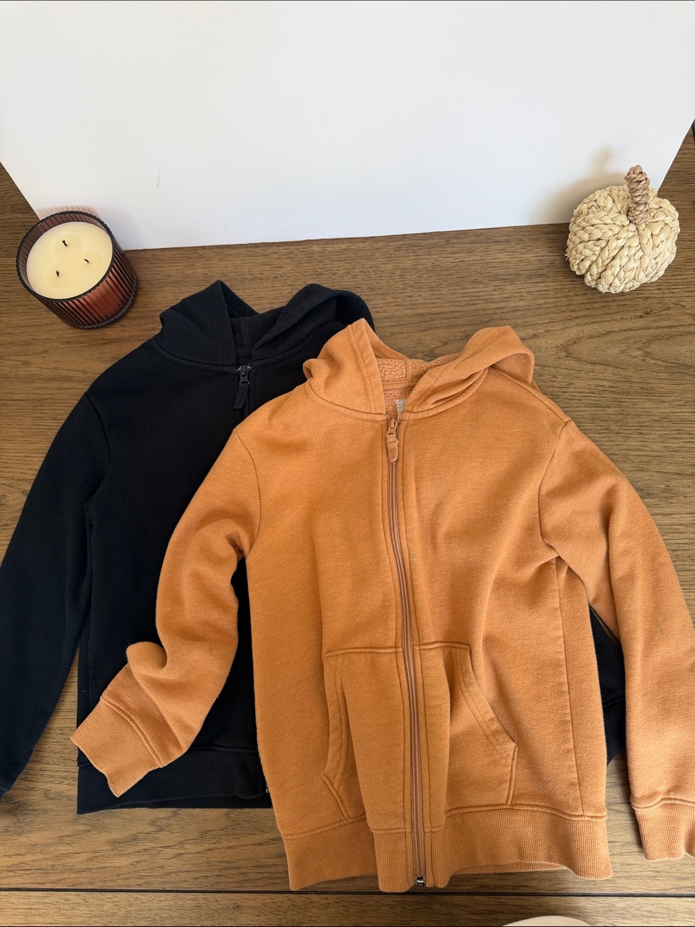 Cat & Jack Kids Full-Zip Hoodie - Black & Brown